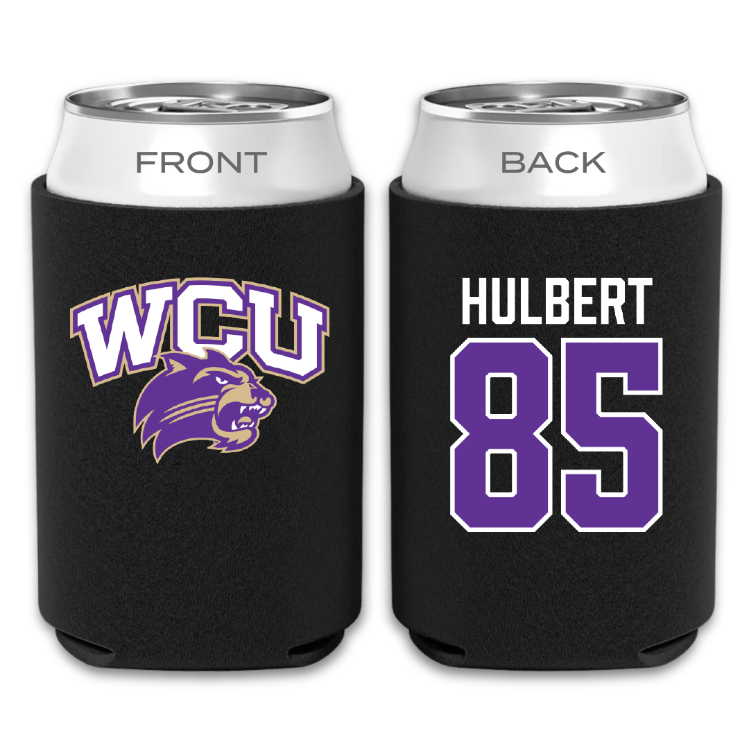 Western Carolina University Football Black Can Cooler - #85 David Hulbert
