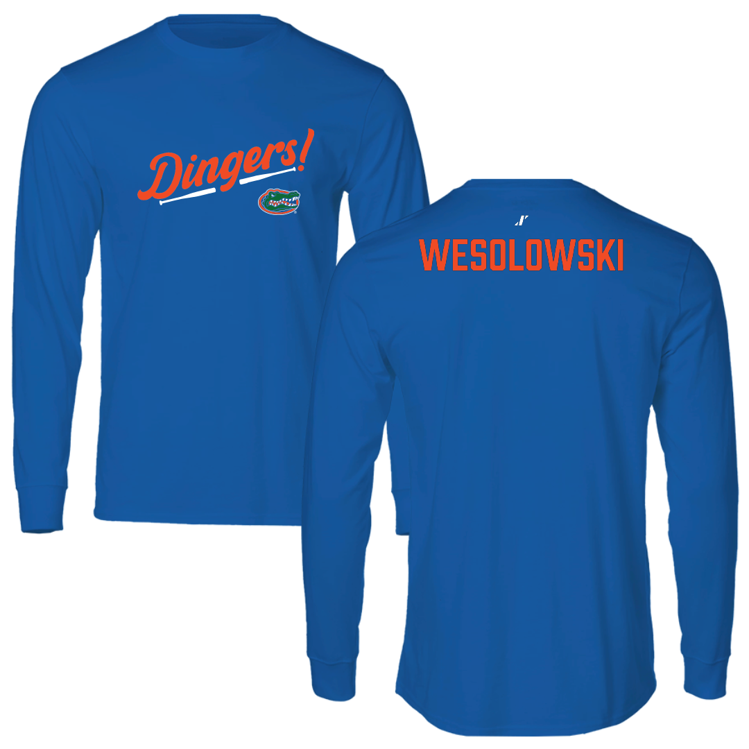 University of Florida Softball Blue Dingers Performance Long Sleeve - Ella Wesolowski