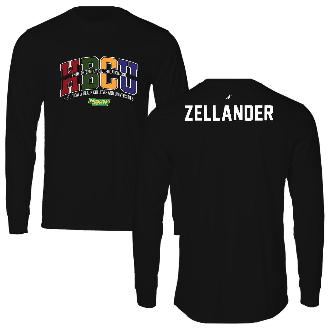 Norfolk State University TF and XC Black HBCU Long Sleeve - Jeremiah Zellander