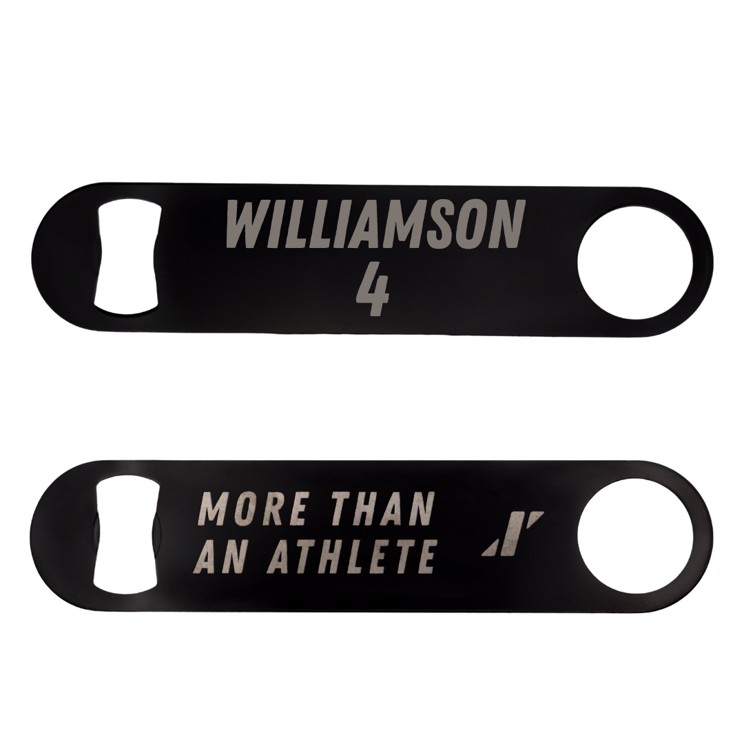 Towson University Basketball Black Bottle Opener - #4 Dylan Williamson