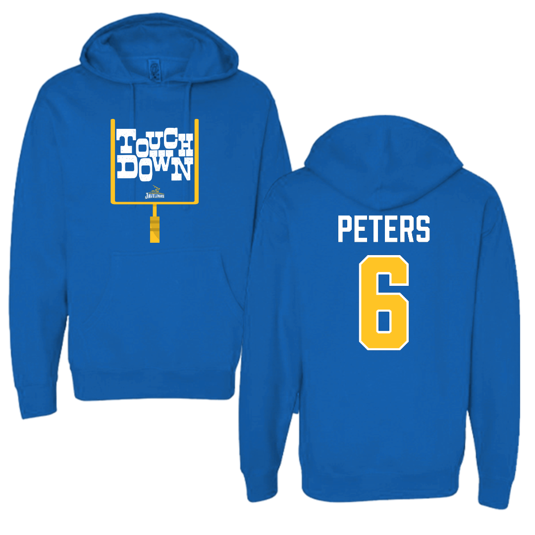 Texas A&M University-Kingsville Football Blue Touchdown Hoodie - #6 De'Marcus Peters