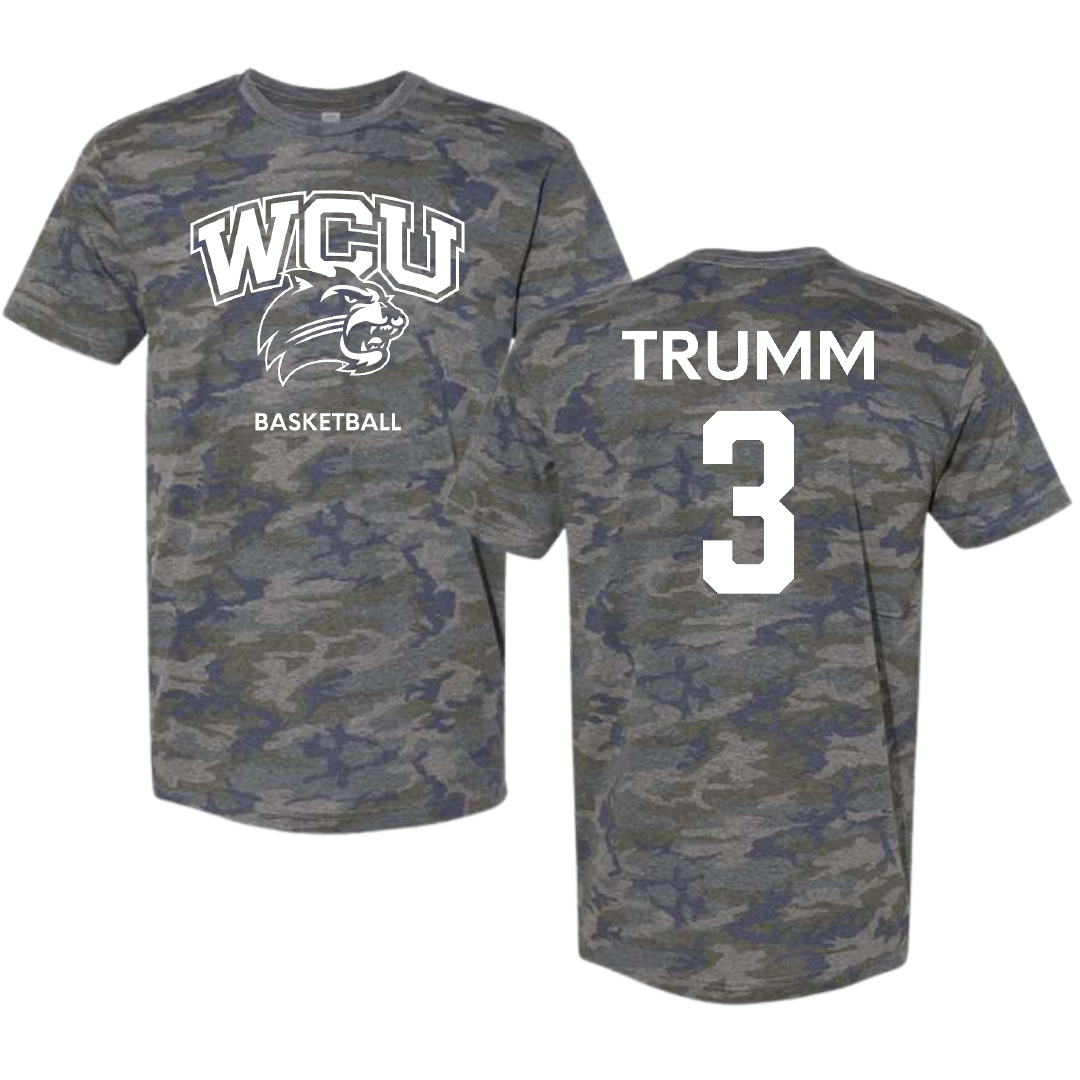 Western Carolina University Basketball (W) Vintage Camo Tee - #3 Reagan Trumm