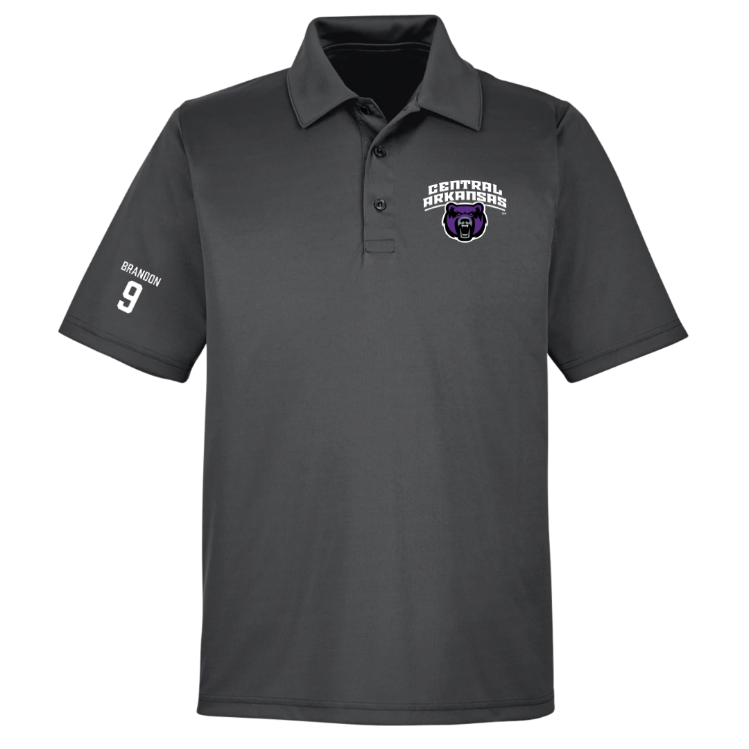 University of Central Arkansas Softball Dark Gray Polo - #9 Trinity Brandon