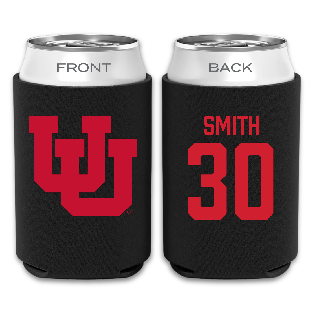 University of Utah Soccer Black Can Cooler - #30 Isabelle Smith