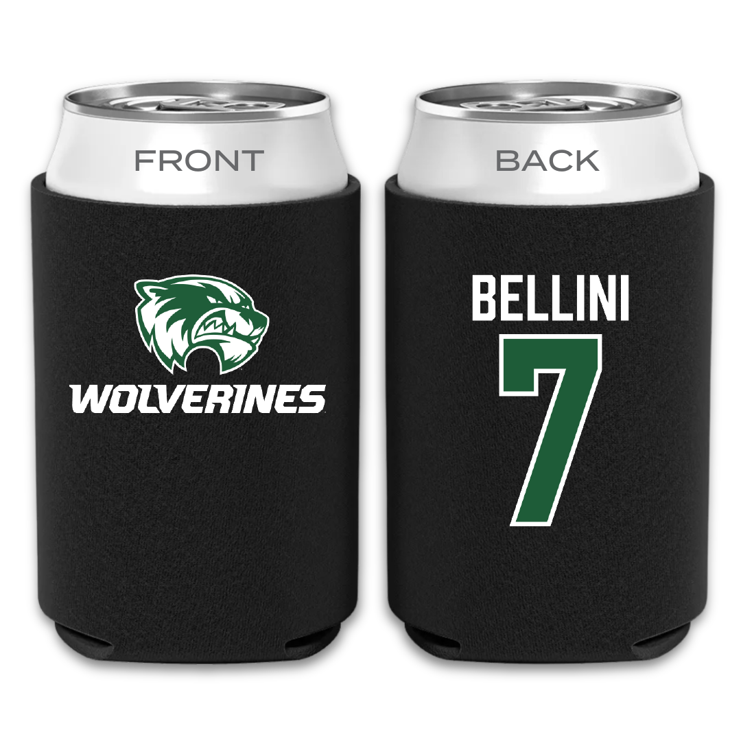 Utah Valley University Soccer Black Can Cooler - #7 Kendi Bellini