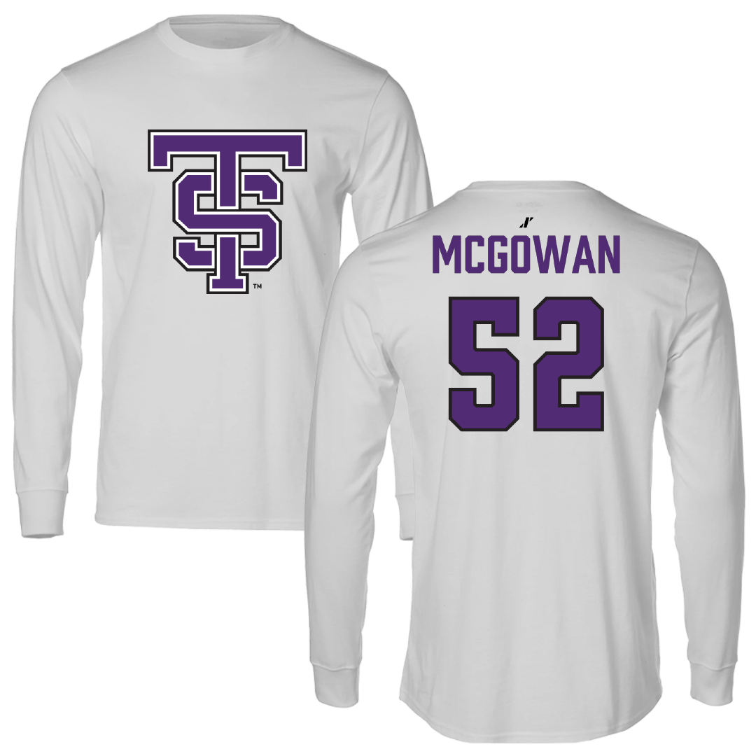 University of St. Thomas (Minnesota) Basketball Light Gray Performance Long Sleeve - #52 Savannah McGowan