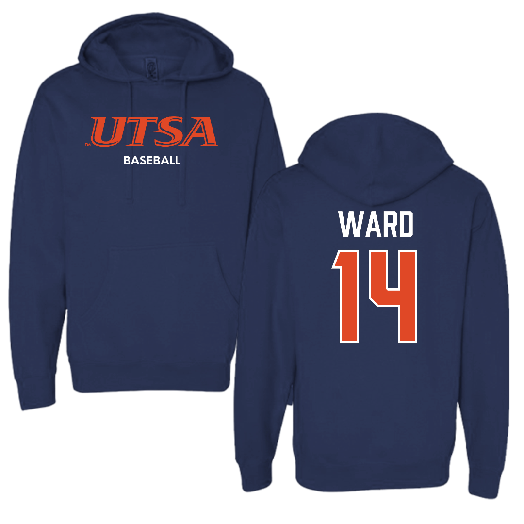 University of Texas at San Antonio Baseball Navy Hoodie - #14 Ryan Ward