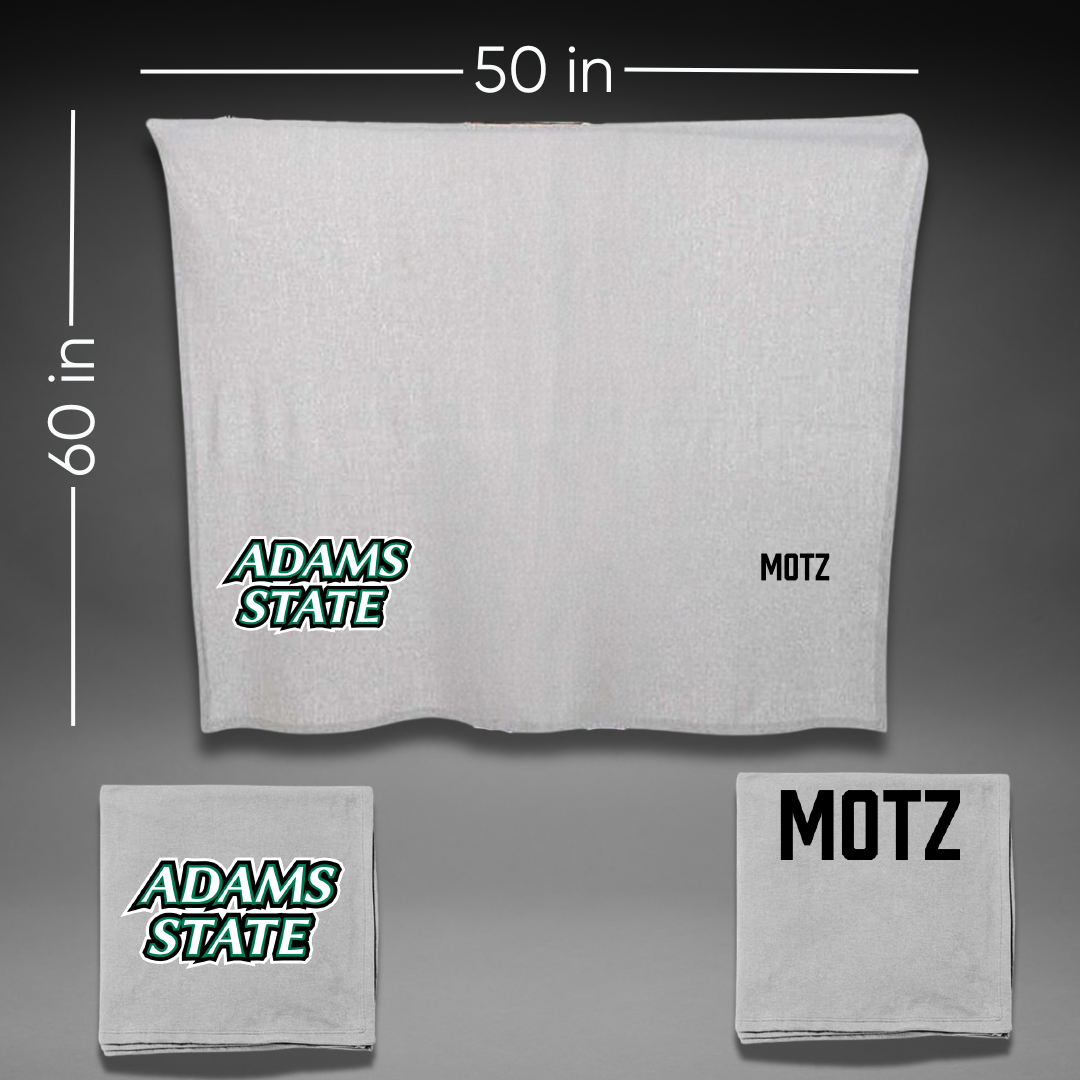 Adams State University Football Gray Blanket - Michael Motz