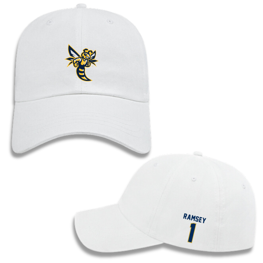 Emory & Henry College Basketball (W) White Hat - #1 Lyndie Ramsey