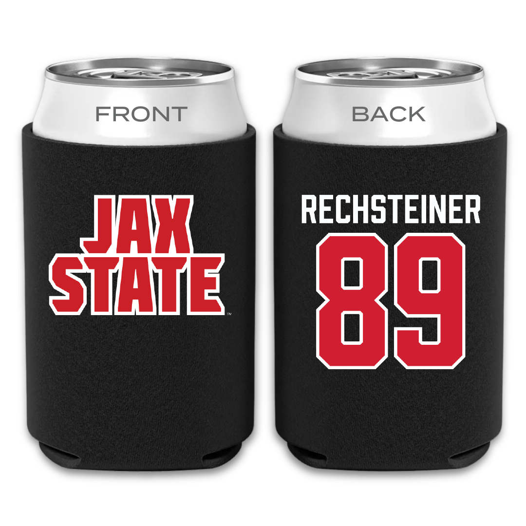 Jacksonville State University Football Black Can Cooler - #89 Brock Rechsteiner