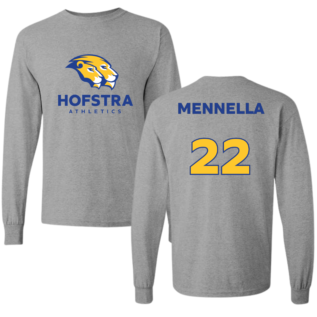 Hofstra University Lacrosse (W) Sport Gray Long Sleeve - #22 Nikki Mennella