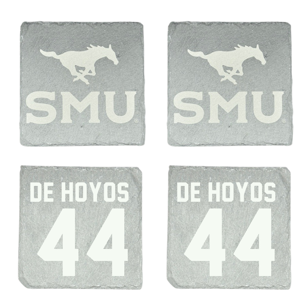Southern Methodist University Football Stone Coaster (4 Pack)  - #44 Michael De Hoyos