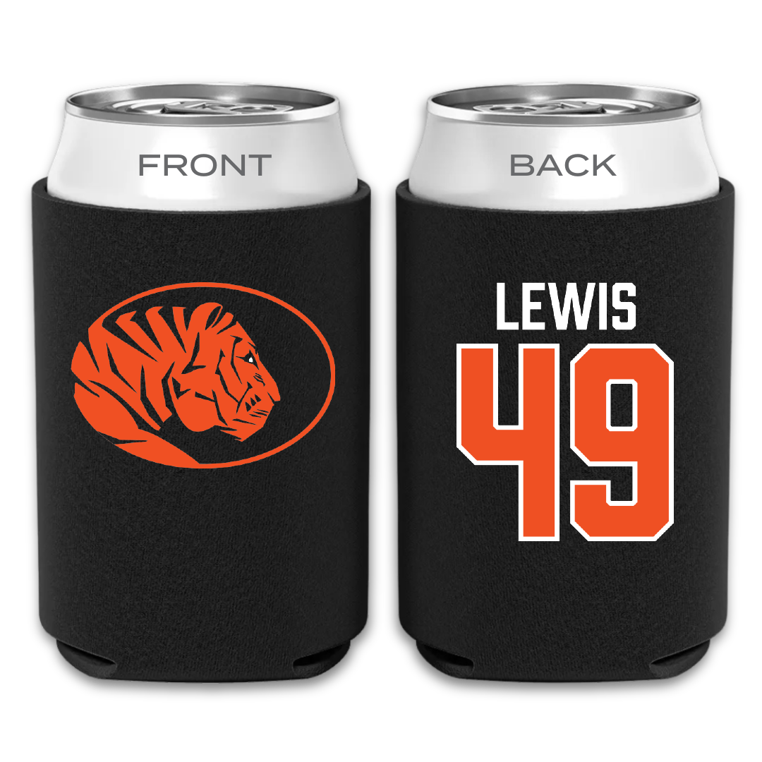 East Central University Football Black Can Cooler - #49 Amajah Lewis