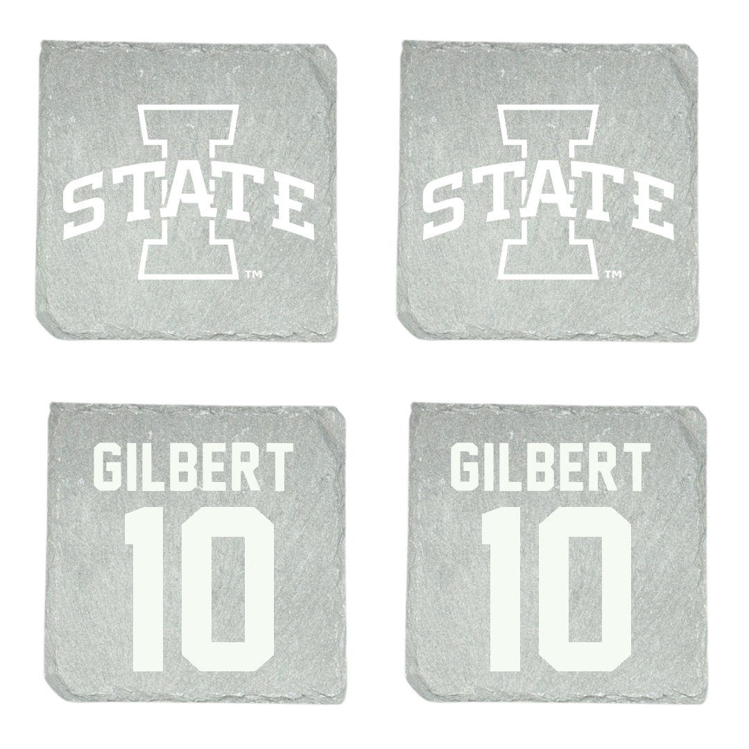 Iowa State University Basketball Stone Coaster (4 Pack)  - #10 Keshon Gilbert