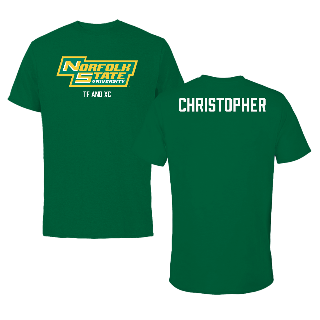 Norfolk State University TF and XC Green Tee - Jahquan Christopher