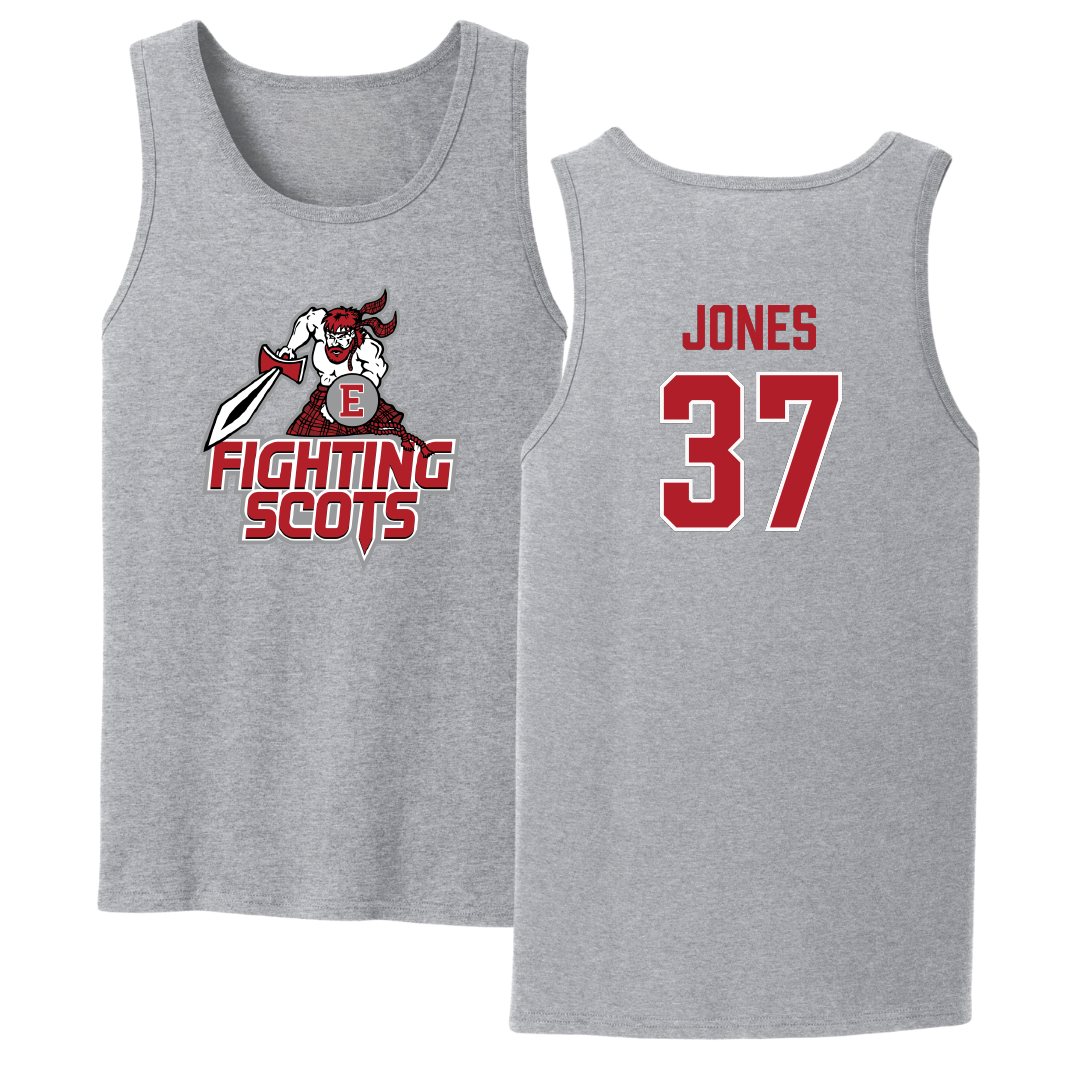 PennWest Edinboro Football Sport Gray Tank Top - #37 Amari Jones