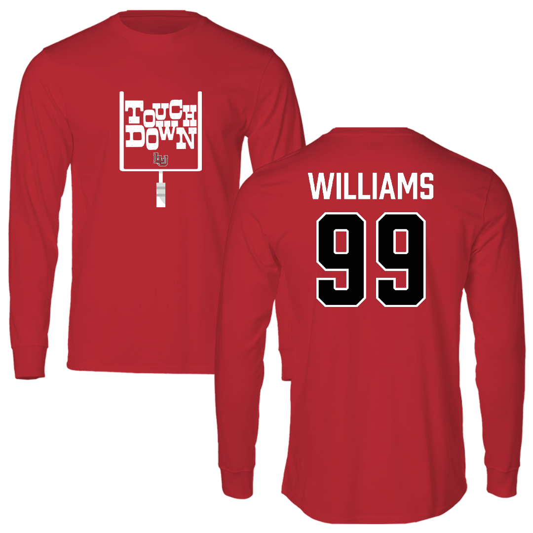 Lamar University Football Red Touchdown Long Sleeve - #99 Caleb Williams