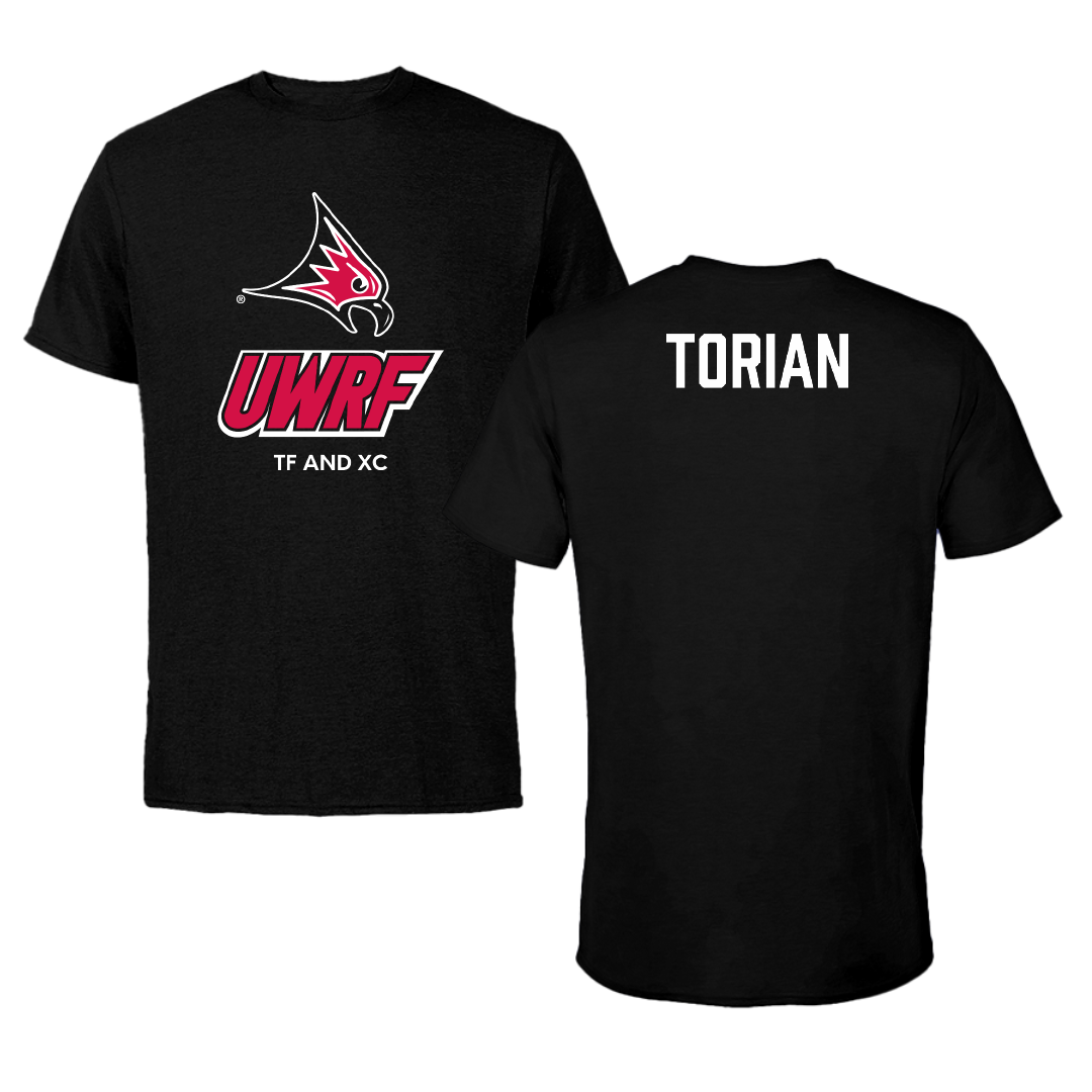 University of Wisconsin-River Falls TF and XC Black Performance Tee - Allen Torian
