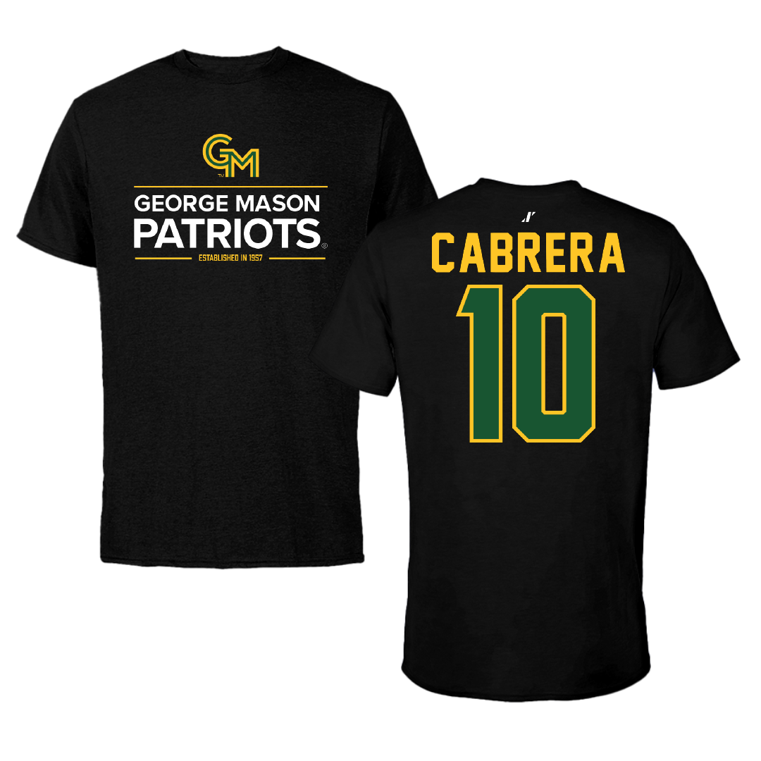 George Mason University Lacrosse Black General Performance Tee - #10 Madison Cabrera