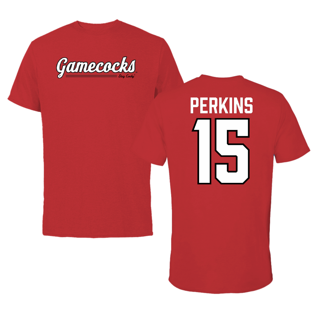 Jacksonville State University Softball Red General Tee - #15 Abbi Perkins