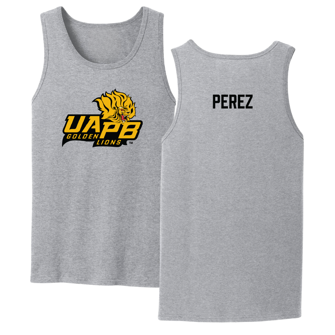University of Arkansas-Pine Bluff Golf Sport Gray Tank Top - Angel Perez