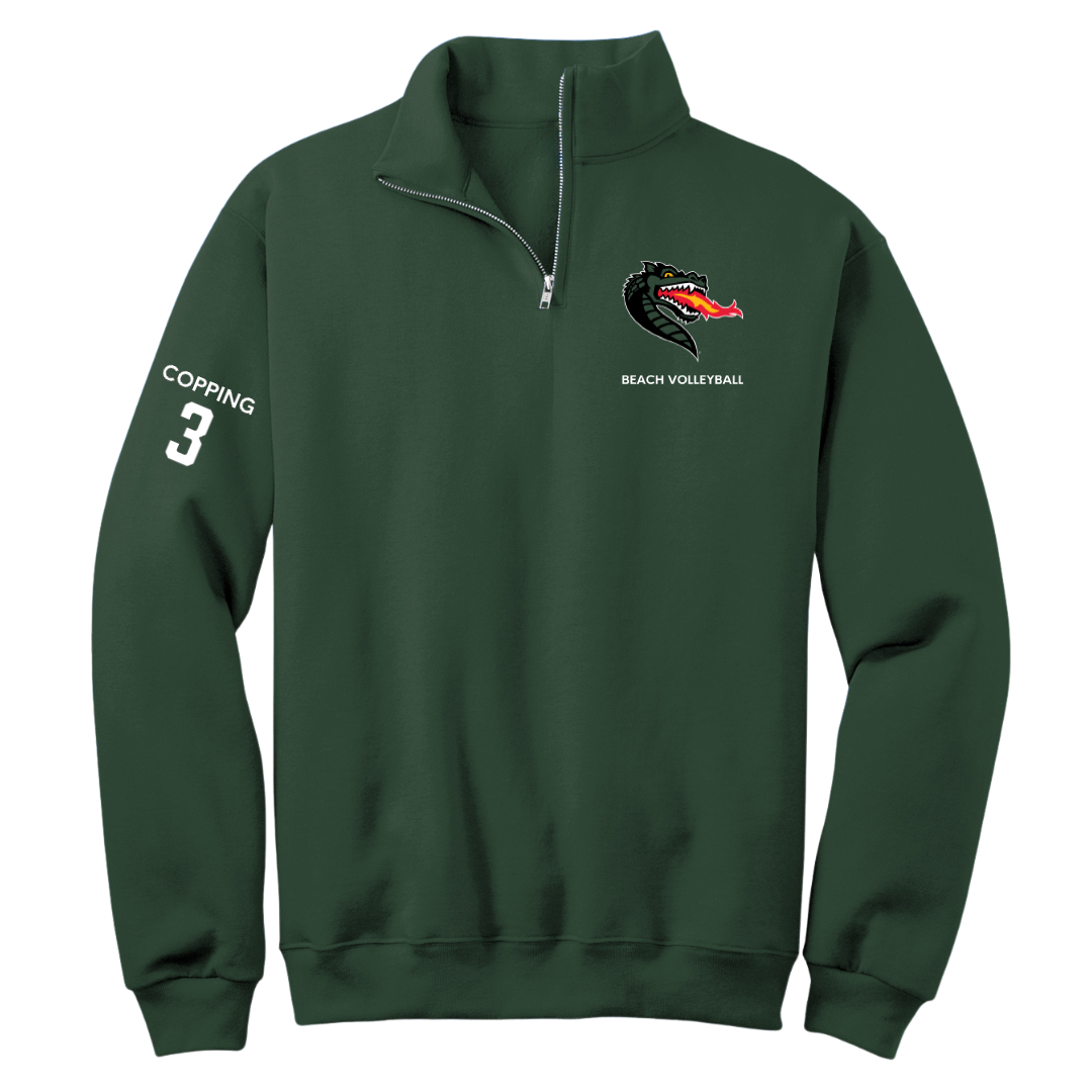 University of Alabama at Birmingham Beach Volleyball Forest Green Quarter-Zip - #3 Arden Copping