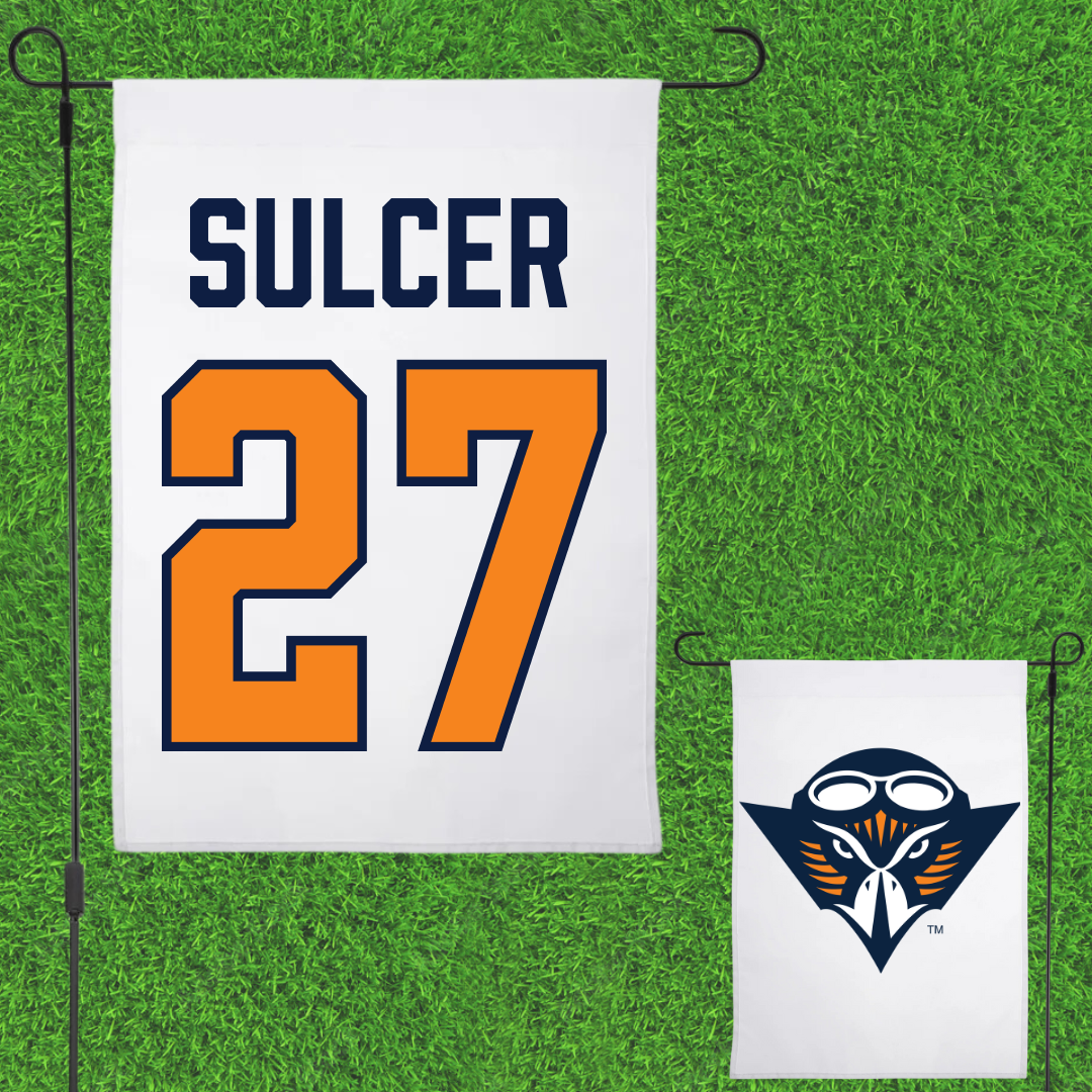 University of Tennessee at Martin Volleyball White Garden Flag - #27 Dylan Sulcer