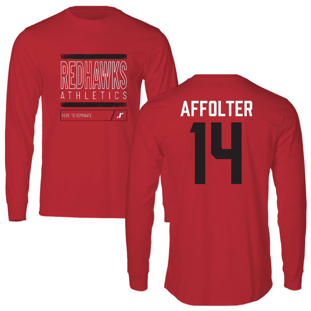 Southeast Missouri State University Softball Red Dominate Performance Long Sleeve - #14 Brittany Affolter