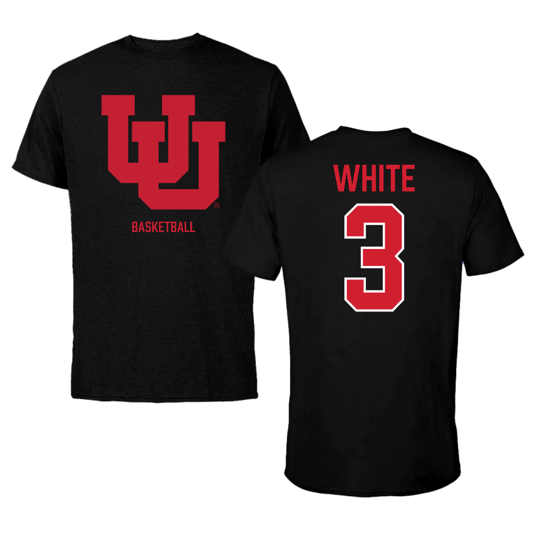 University of Utah Basketball (W) Black Tee - #3 Lani White