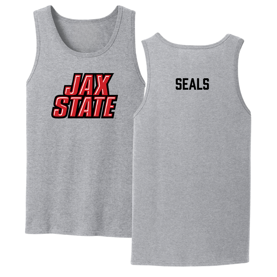 Jacksonville State University TF and XC Sport Gray Tank Top - Lydia Seals