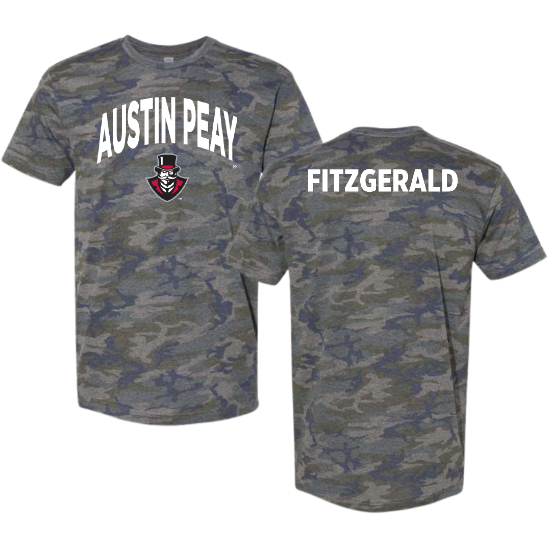 Austin Peay State University TF and XC Vintage Camo Tee - Jack Fitzgerald