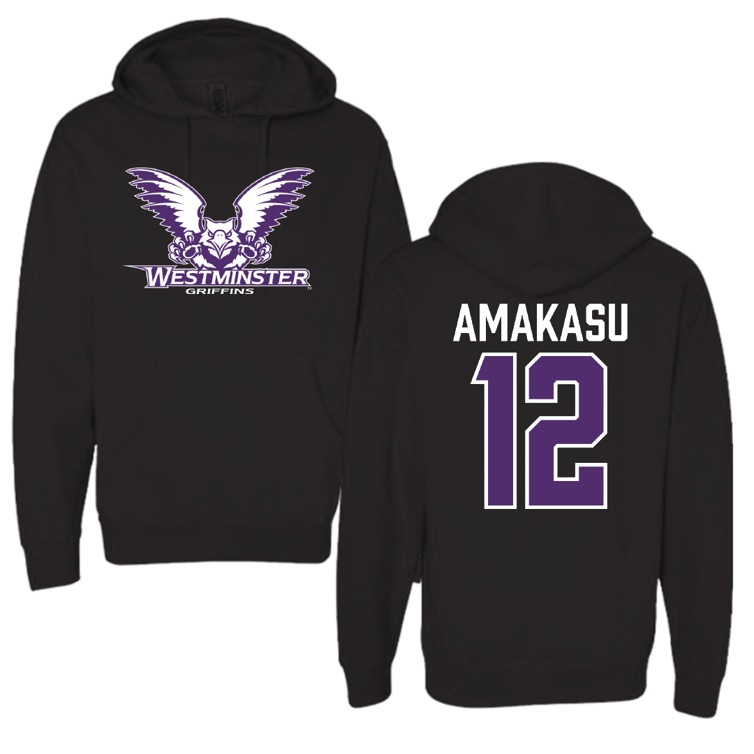 Westminster University (Utah) Basketball Black Hoodie - #12 Peter Amakasu