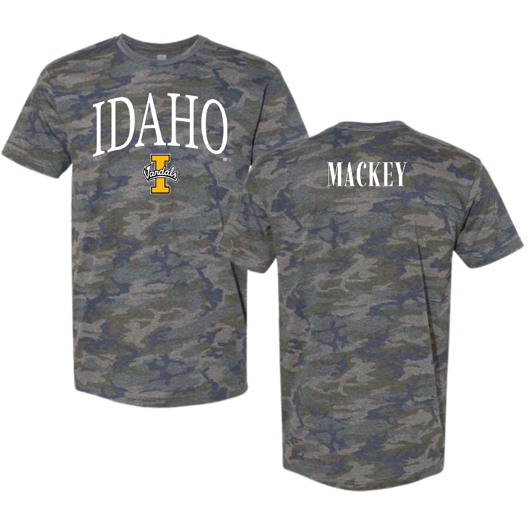 University of Idaho Swimming & Diving Vintage Camo Tee - Maren Mackey