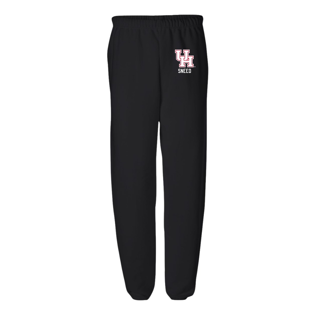 University of Houston Football Black Sweatpants - #21 Stacy Sneed