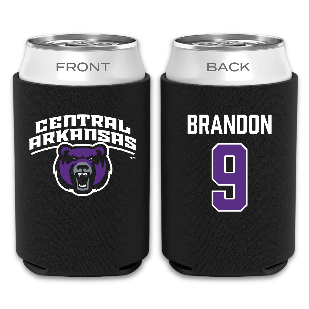 University of Central Arkansas Softball Black Can Cooler - #9 Trinity Brandon