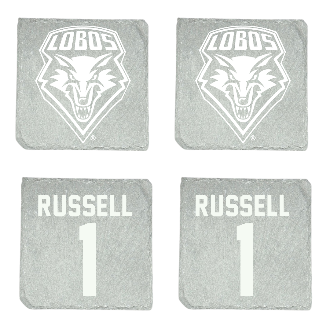 University of New Mexico Baseball Stone Coaster (4 Pack)  - #1 Tristan Russell