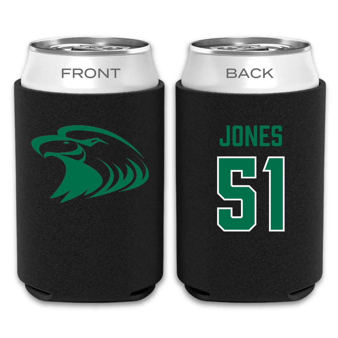 Central Methodist University Football Black Can Cooler - #51 Amari Jones
