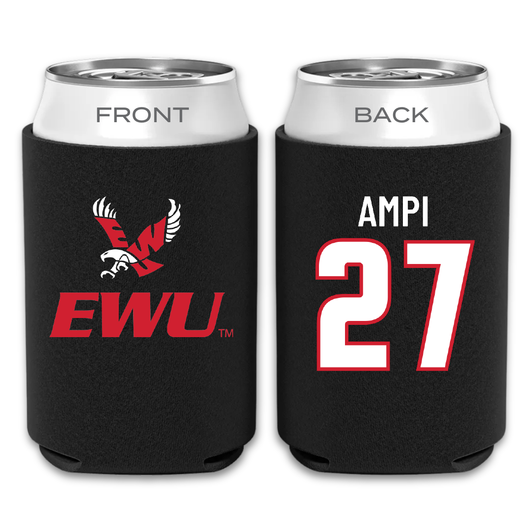 Eastern Washington University Soccer Black Can Cooler - #27 Ryanne Ampi