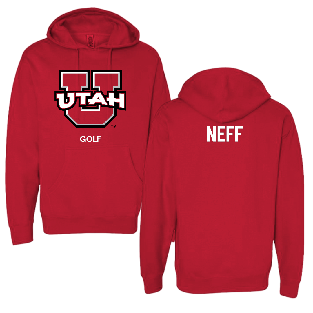 University of Utah Golf (M) Red Utes Hoodie - Zack Neff