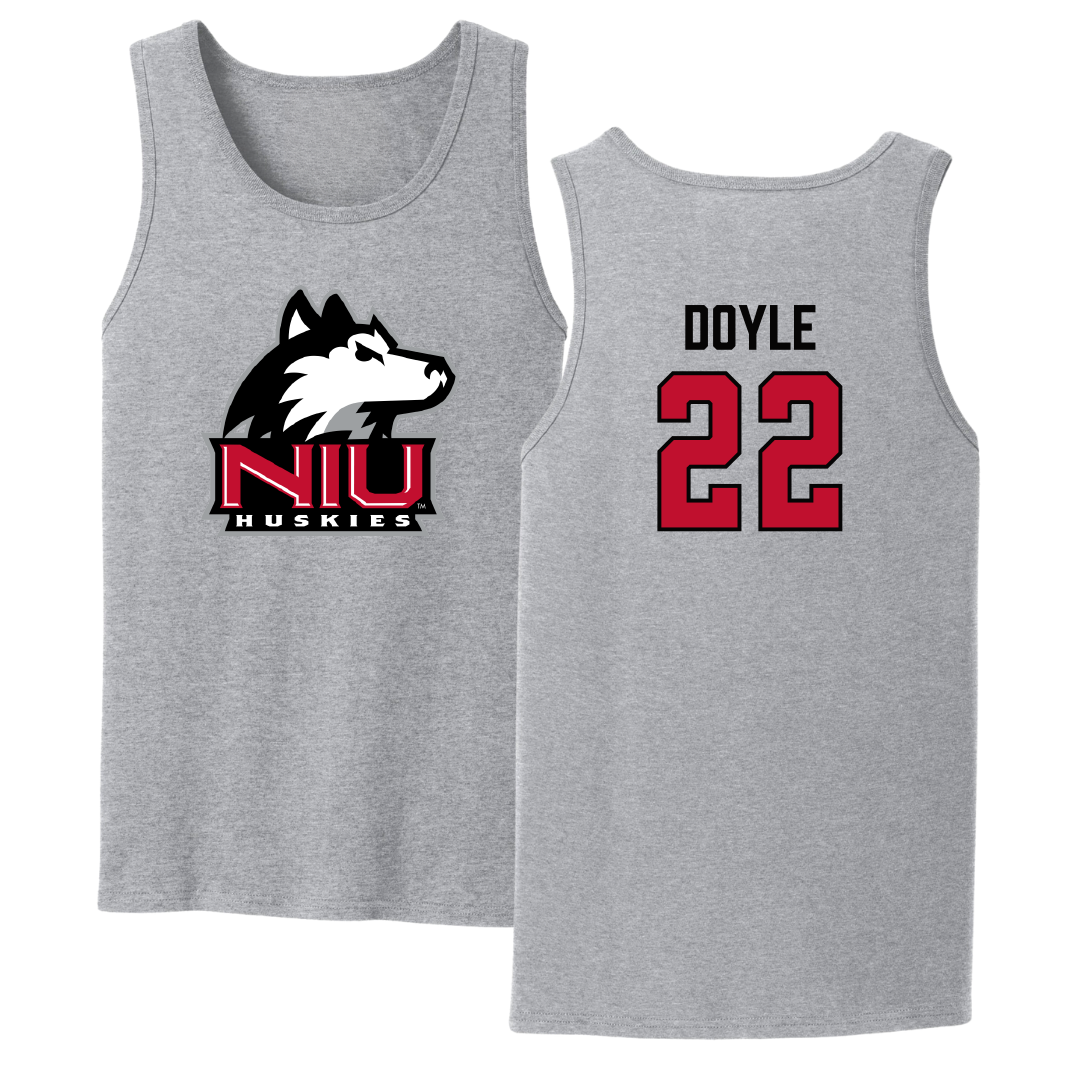 Northern Illinois University Basketball Sport Gray Tank Top - #22 Alecia Doyle