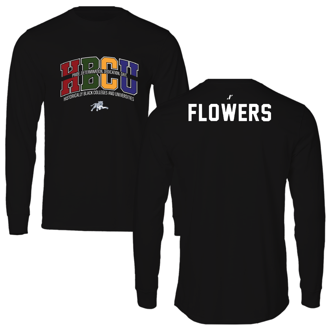Jackson State University TF and XC Black HBCU Performance Long Sleeve - Solomon Flowers