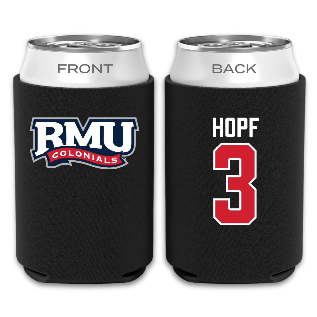 Robert Morris University Softball Black Can Cooler - #3 Kaylyn Hopf