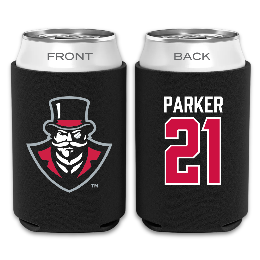 Austin Peay State University Football Black Can Cooler - #21 Denver Parker