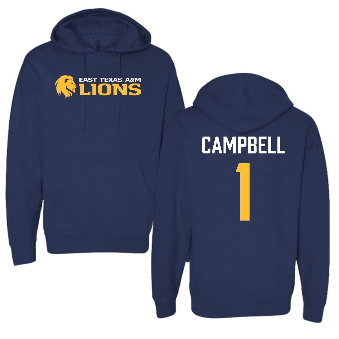 East Texas A&M University Volleyball Navy Hoodie - #1 Gracie Campbell