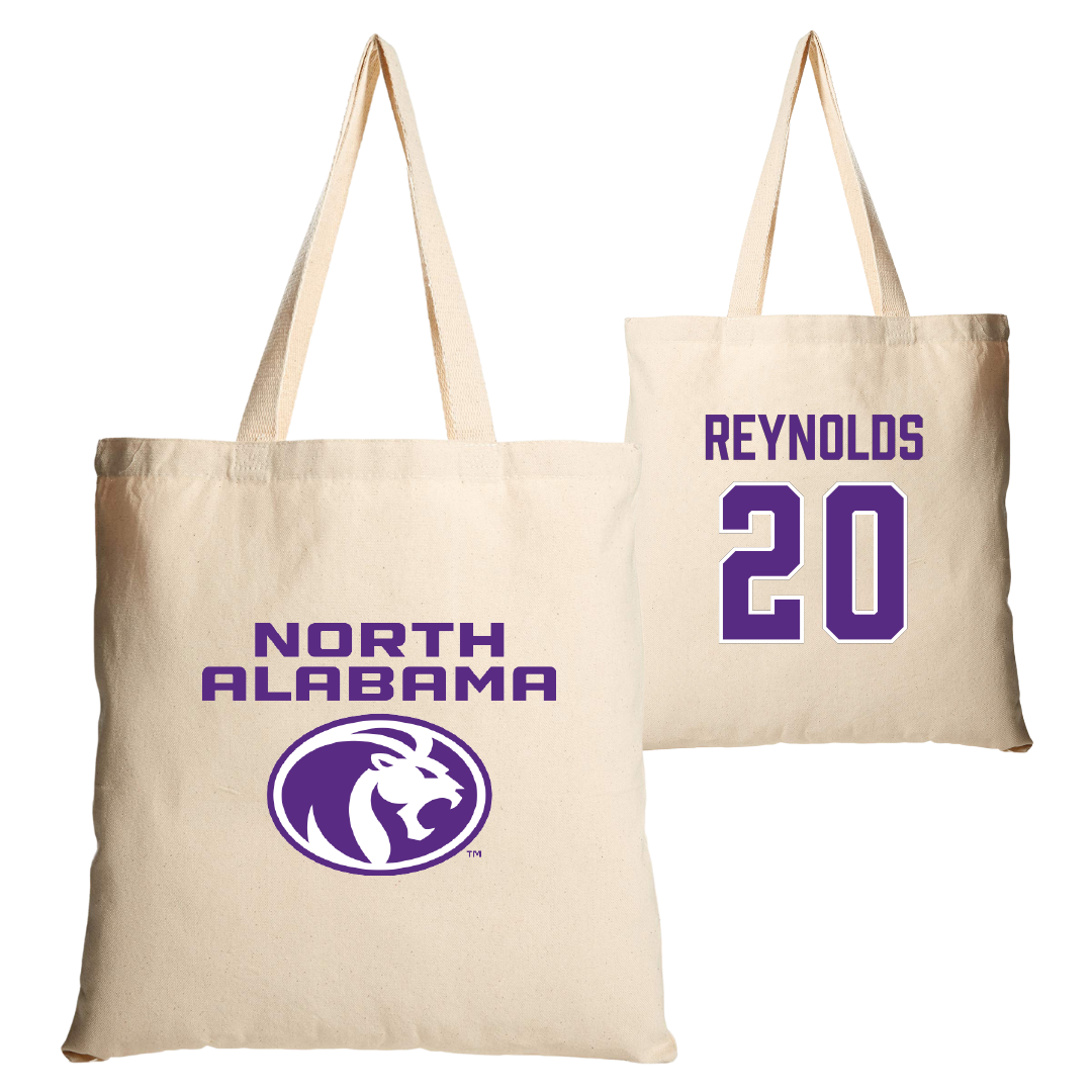 University of North Alabama Soccer Tan Canvas Tote Bag - #20 Maddie Reynolds