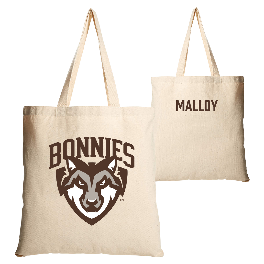 St. Bonaventure University TF and XC Tan Canvas Tote Bag - Casey Malloy