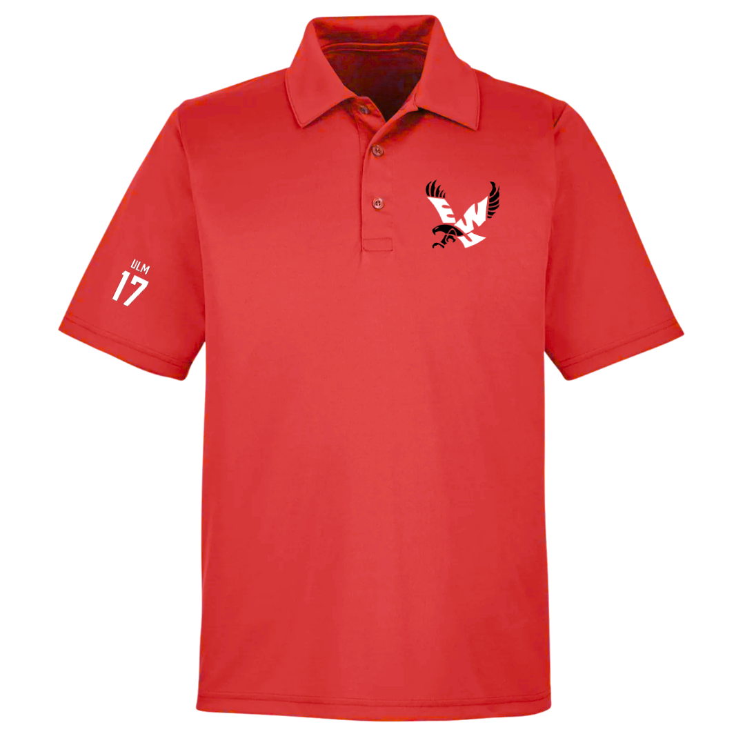 Eastern Washington University Football Red Polo - #17 Nolan Ulm