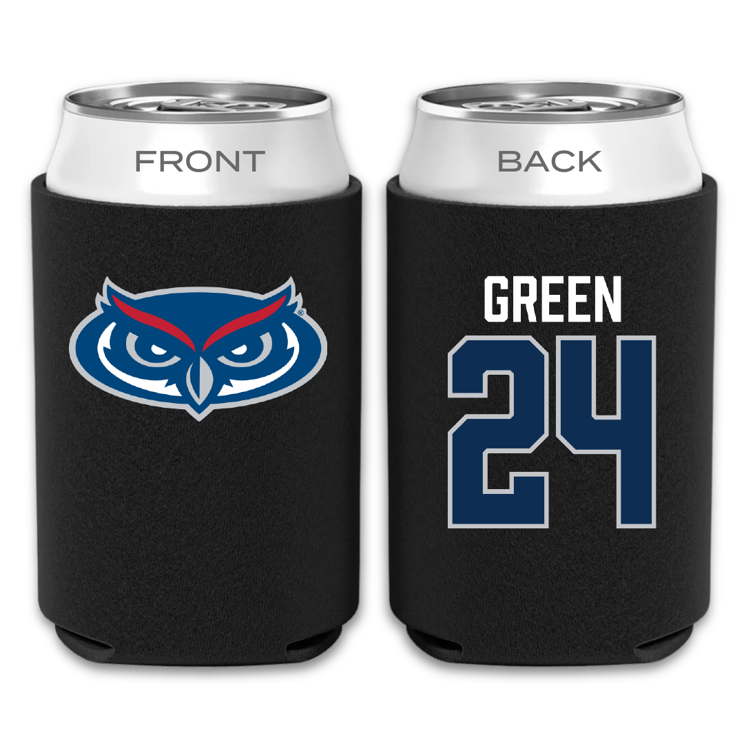 Florida Atlantic University Softball Black Can Cooler - #24 Hannah Green