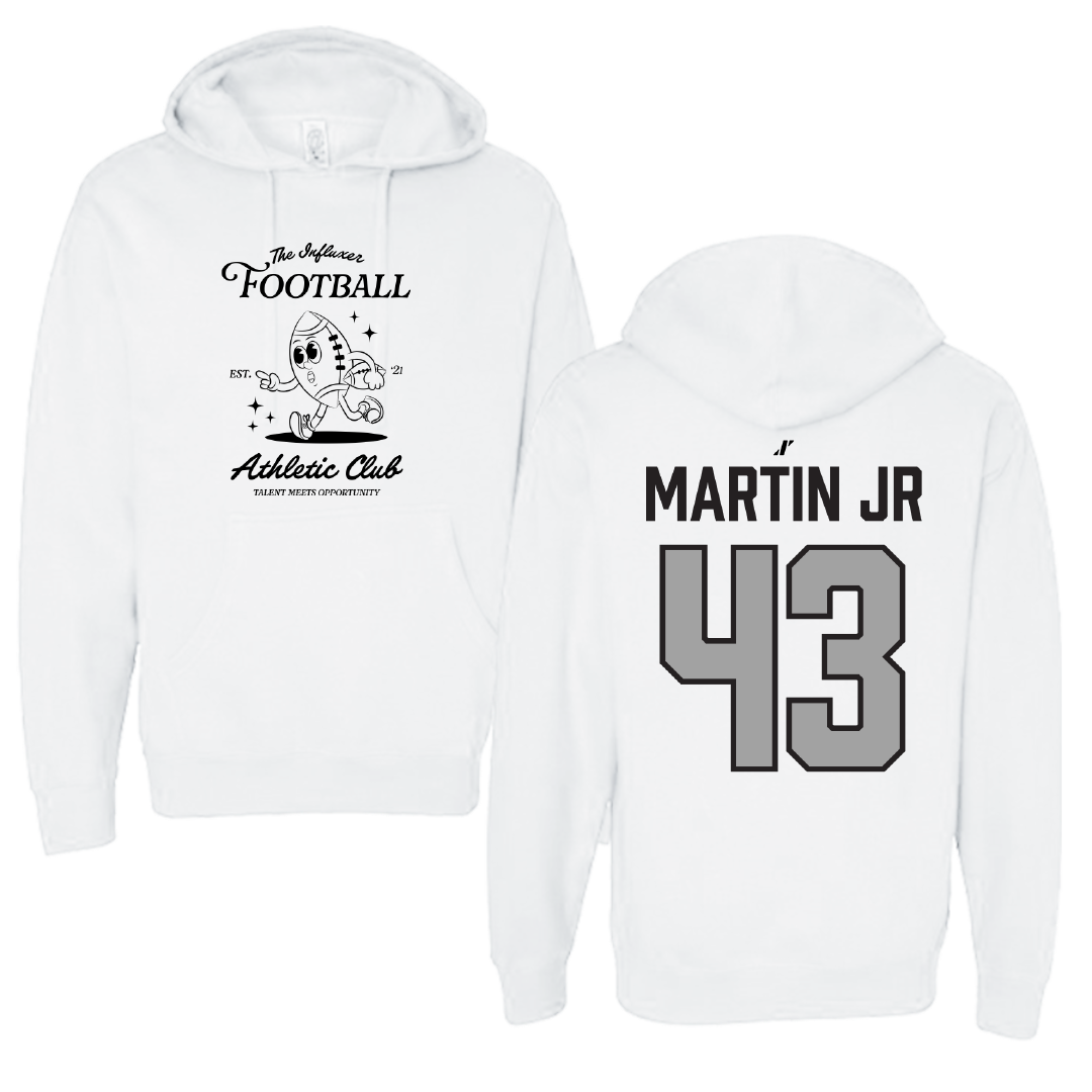 Football White Influxer Athletic Club Hoodie - #43 Richard Martin Jr