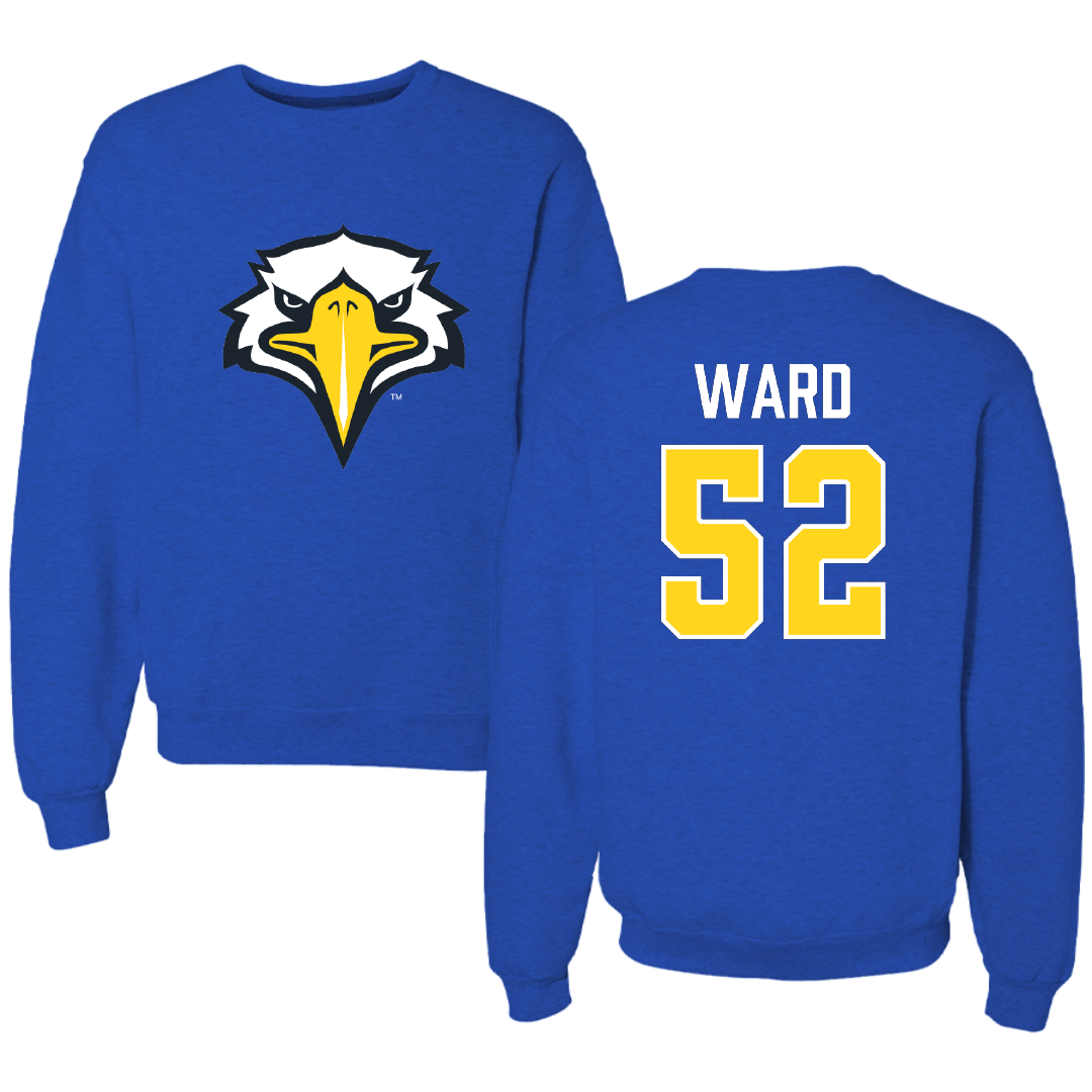 Morehead State University Football Blue Crewneck - #52 Frank Ward